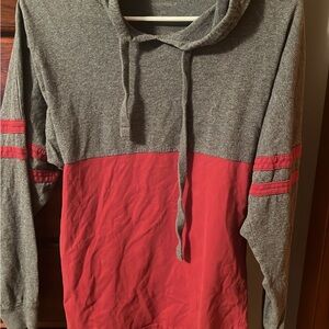 Women’s Alabama Two-Tone Hooded Sweater in Gray and Red